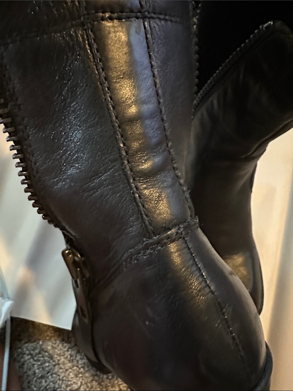 Born Mila Black Leather Boots New - Picture 10 of 10